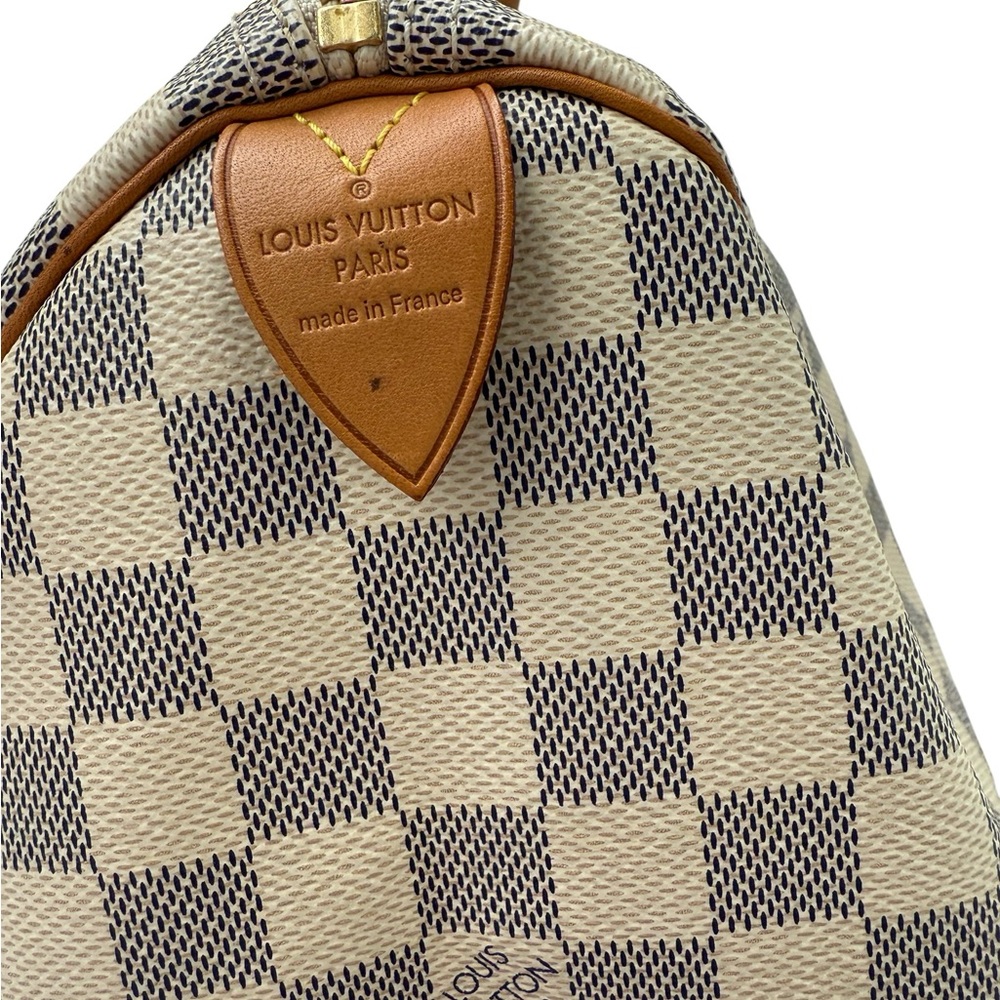 AUTHENTIC Louis Vuitton: Speedy 30 Damier Azur - Picture 11 of 16